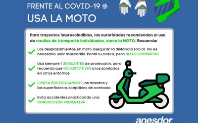 Frente al Coronavirus usa la moto