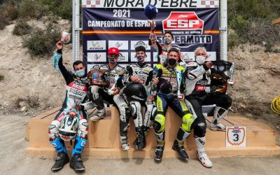 Dos triunfos y siete podios para el SGR en el Nacional de Supermoto de Móra